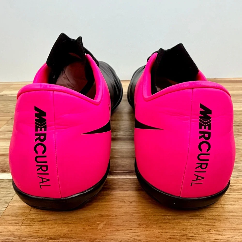 Nike Mercurial Victory V IC Indoor Soccer Shoes Black Pink 651639-006 Kids 5.5Y